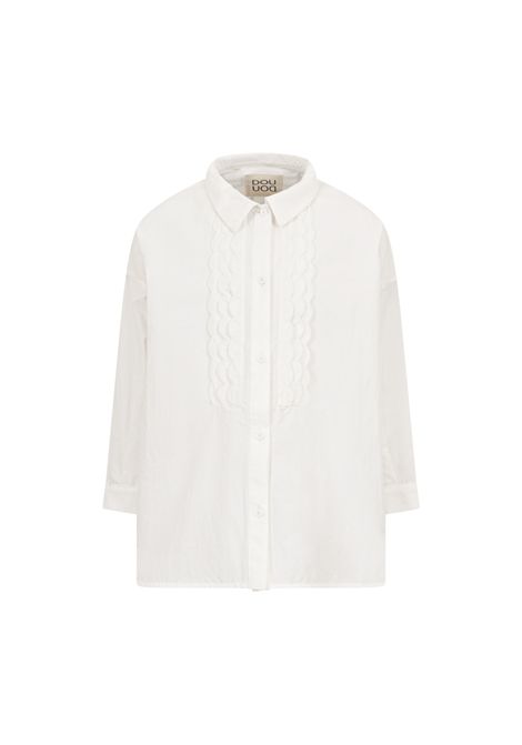 Camicia con decorazioni a smerlo DOUUOD JUNIOR | DZ5A60 Z4086100
